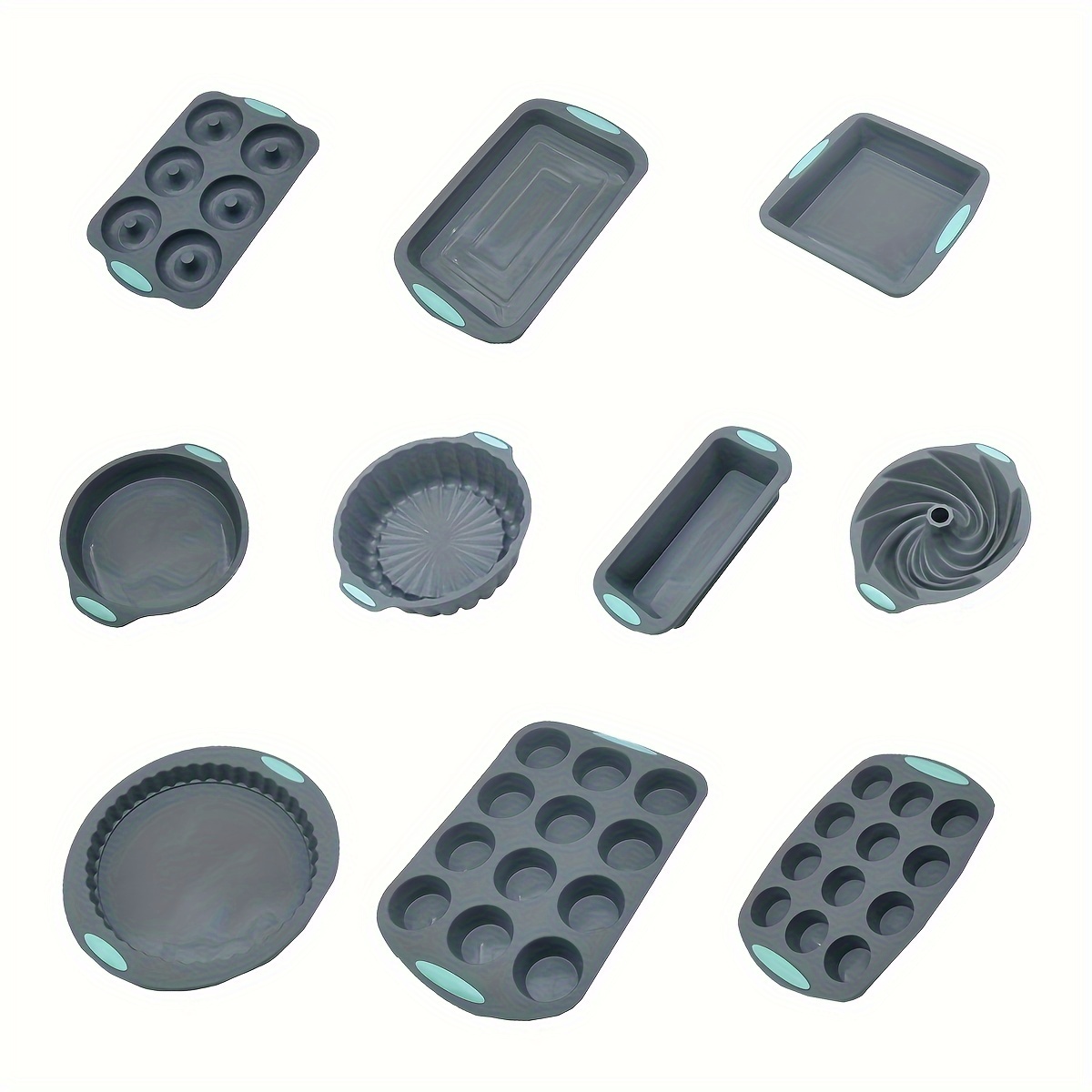 Silicone Baking Pans Set Silicone Cake Molds For Baking - Temu