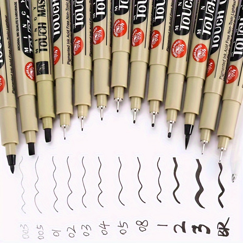 9 Needle Tube Pen Set Hand painted Waterproof Hook Line - Temu