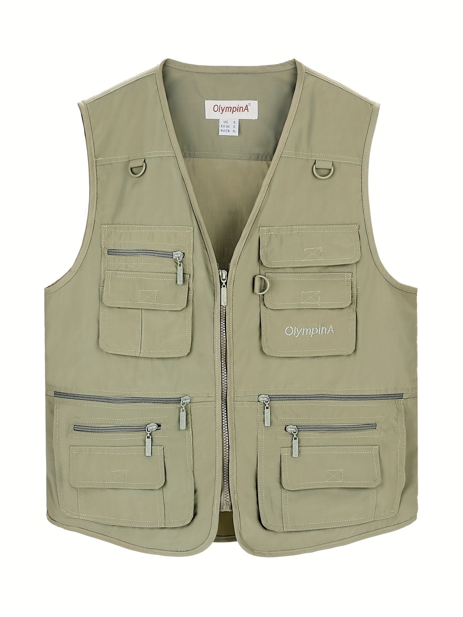 Men's Casual Multi Pocket Vest, Chic Lightweight Cargo Vest For Outdoor  Fishing