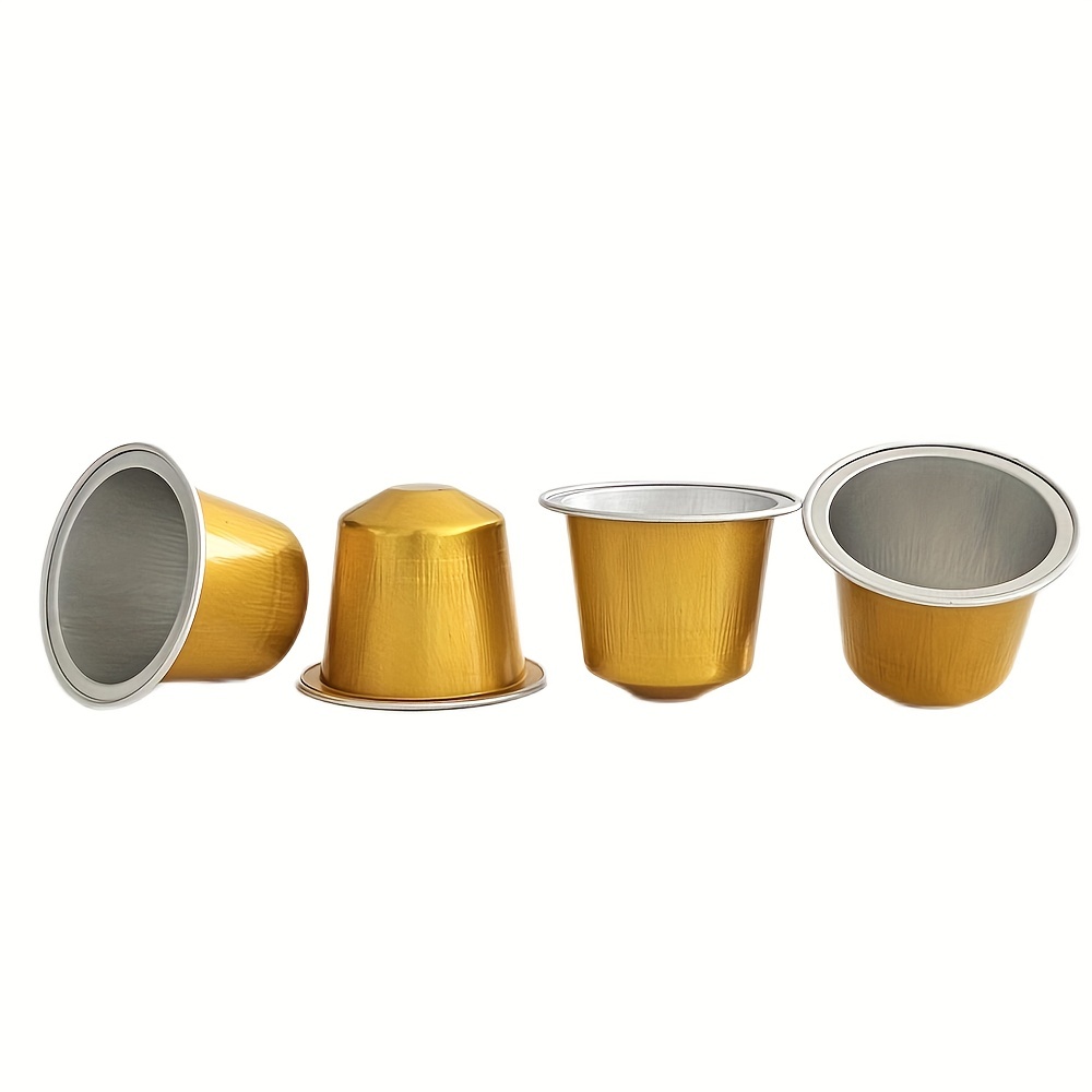 2pcs Coffee Capsule Aluminum Shell Nespresso Coffee Capsules Compatible  With Coffee Maker Sauce Cups Seasoning Small Cup For Restaurant Hotel Home  Use