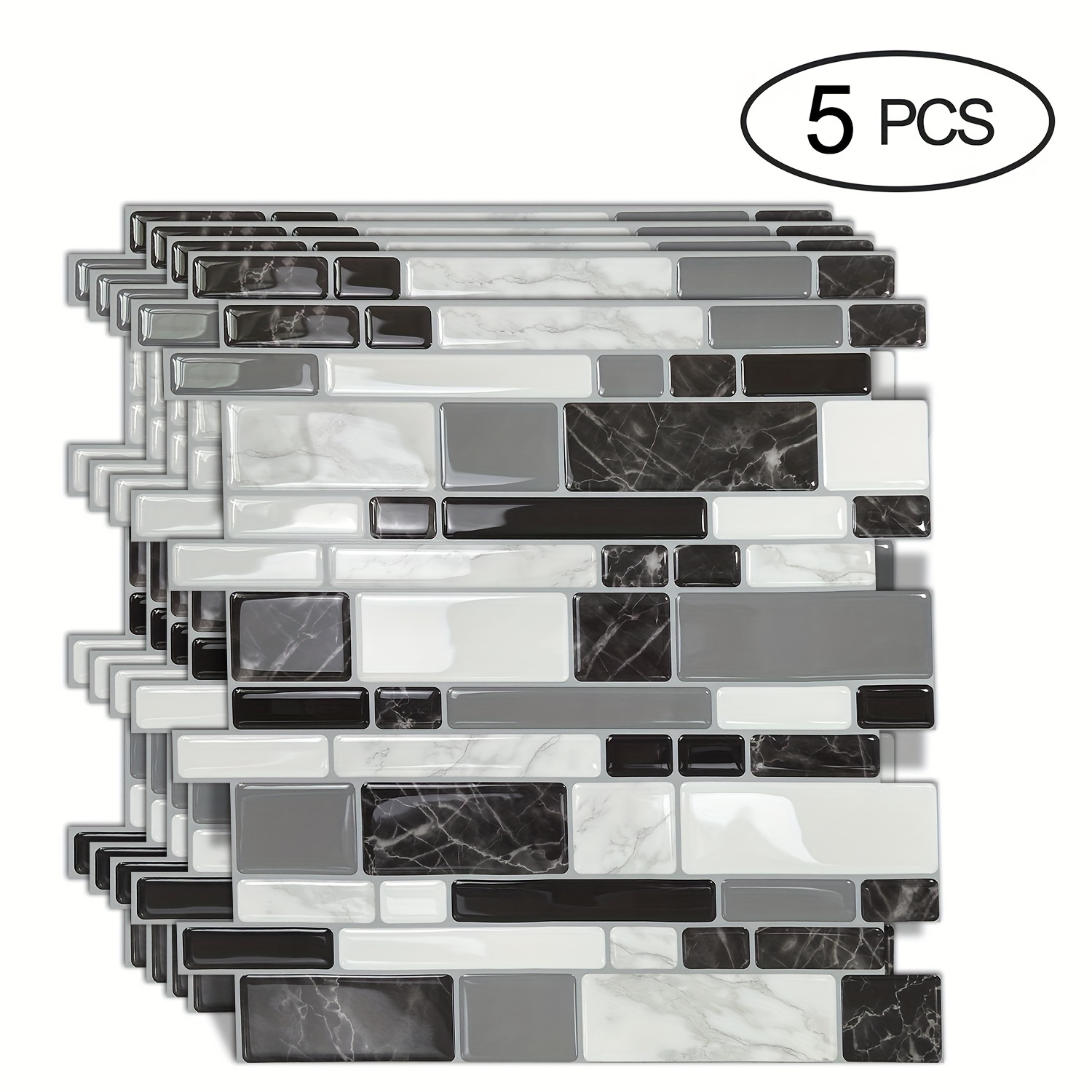 Marble Look Peel And Stick Backsplash Kitchen Backsplash - Temu