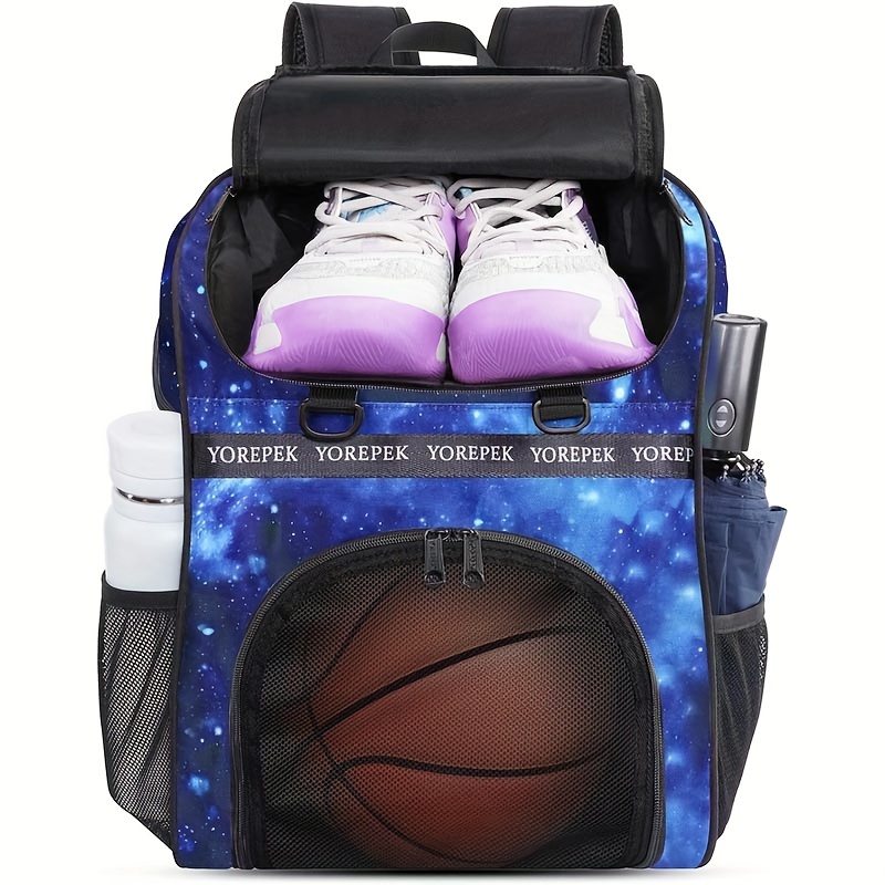 Wolt-Grand sac à dos de basket-ball, sac de sport avec porte