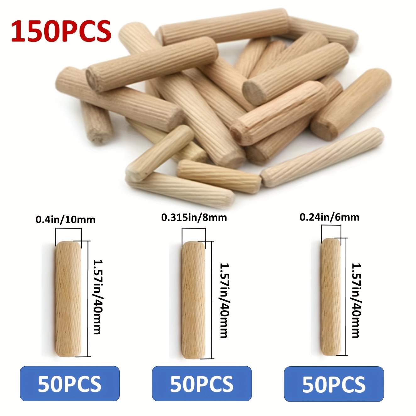 10pcs Dowel Rods Wooden Round Dowels Round Hardwood Sticks For Crafting DIY  Crafts Gifts Decorations