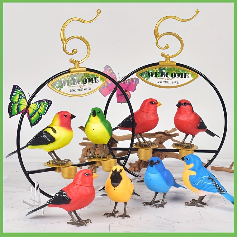 Sound Control Singing Bird Red Bird Electric Voice-Activated Bird Pets –  Devon Children Store