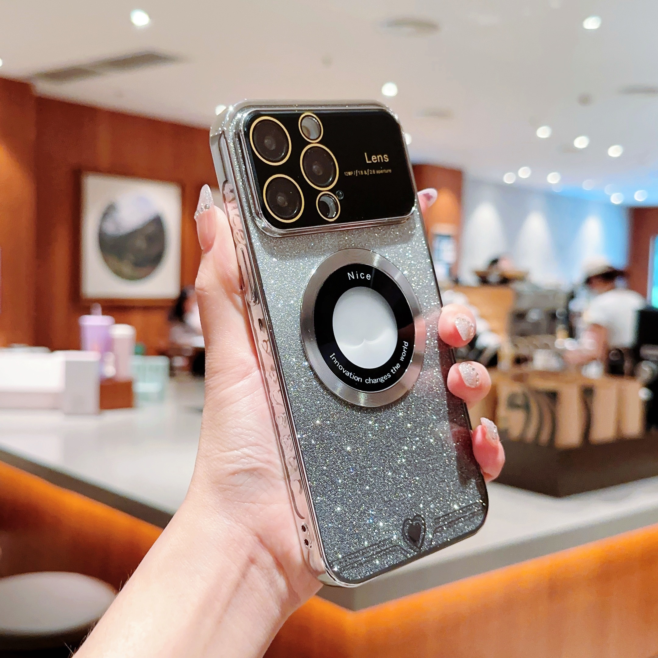 Coque De Téléphone Magnétique - Support Main Libre - Compatible Avec Accessoires Magnétiques - Neuf