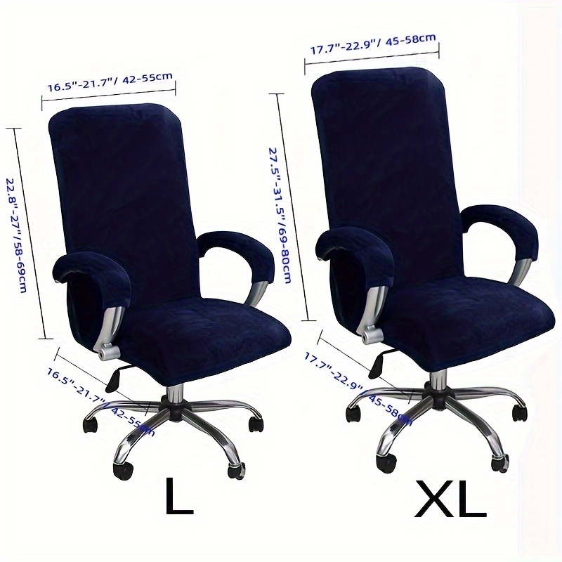 Velvet Office Chair Cover Thicken Computer Chair Covers Elastic Desk Funda  Silla Escritorio Seat Slipcovers For Play Gaming Room - Chair Cover -  AliExpress