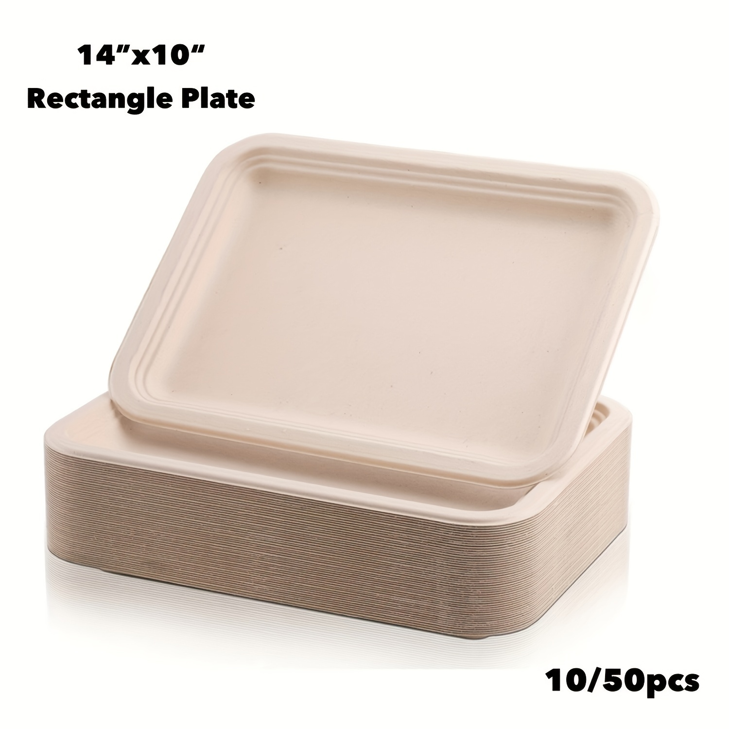 Food Grade Disposable Plates Meal Prep Compostable 10 Inch Dinnerware -  China Packaging Box and Lunch Box price