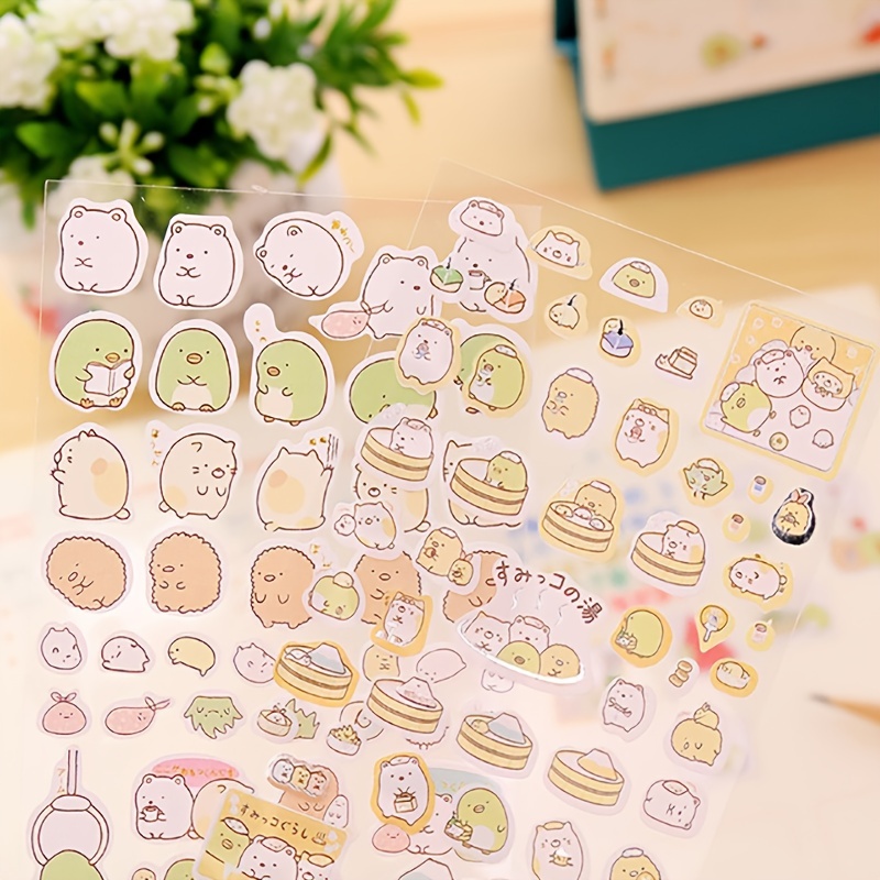 Japanese Sticker Book Corner Creatures Gooka Cartoon Cute Sticker