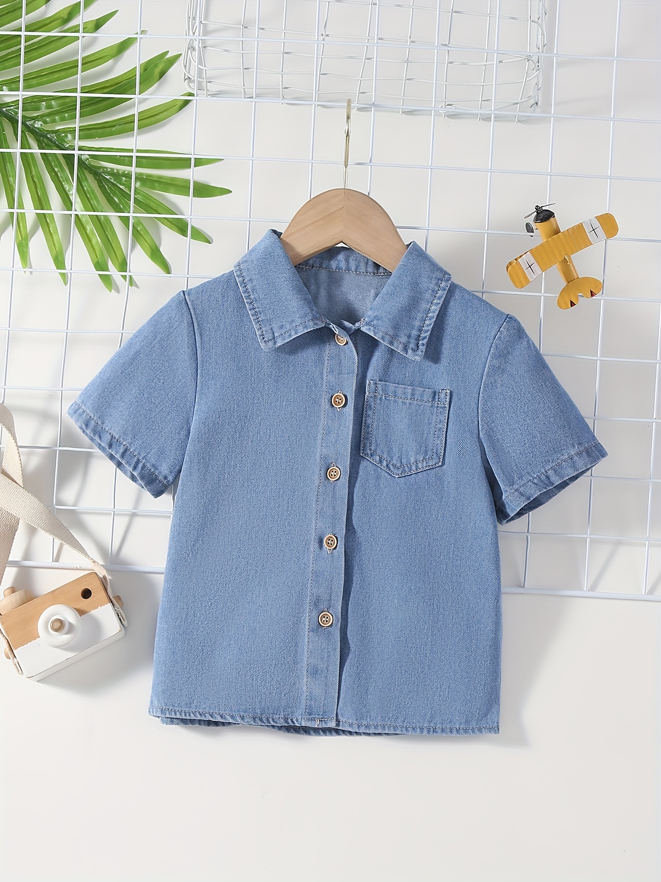 Camisa best sale denim niño