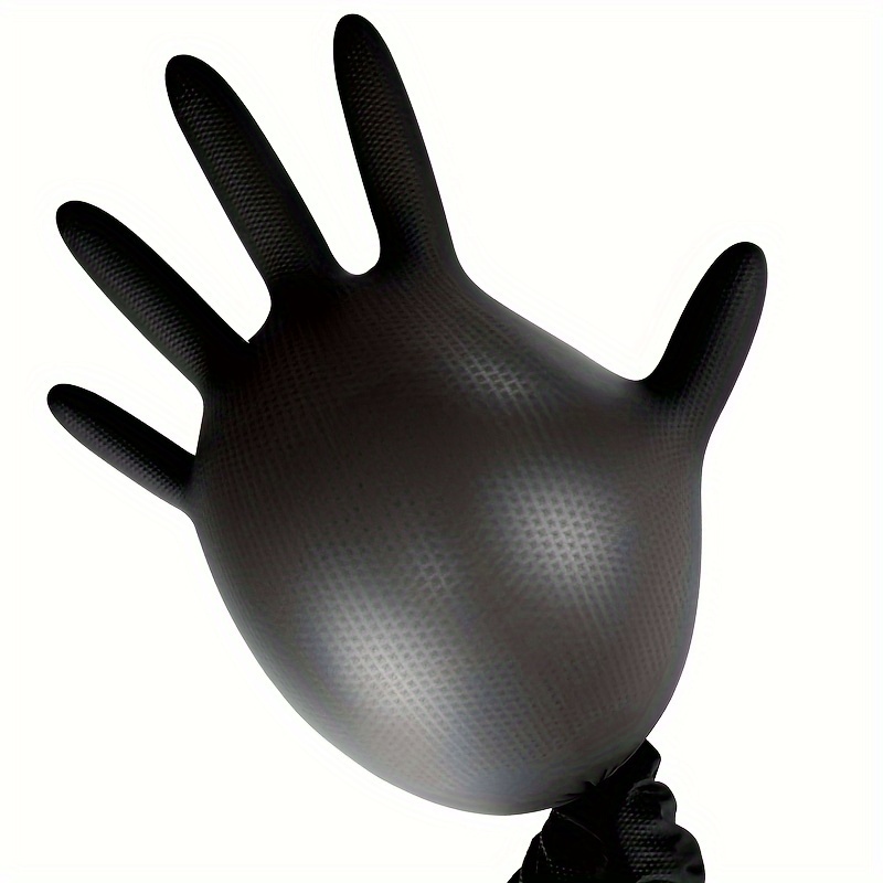 Diamond Textured Black Nitrile Gloves 8 Mil Disposable - Temu