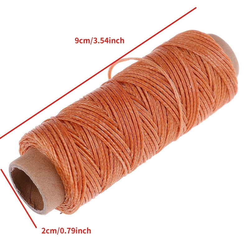 1 rollo de 50 metros 150D hilo encerado cordón de cuero de costura para  cuero costura a mano manualidades 1 mm de diámetro marrón oscuro :  : Hogar y cocina