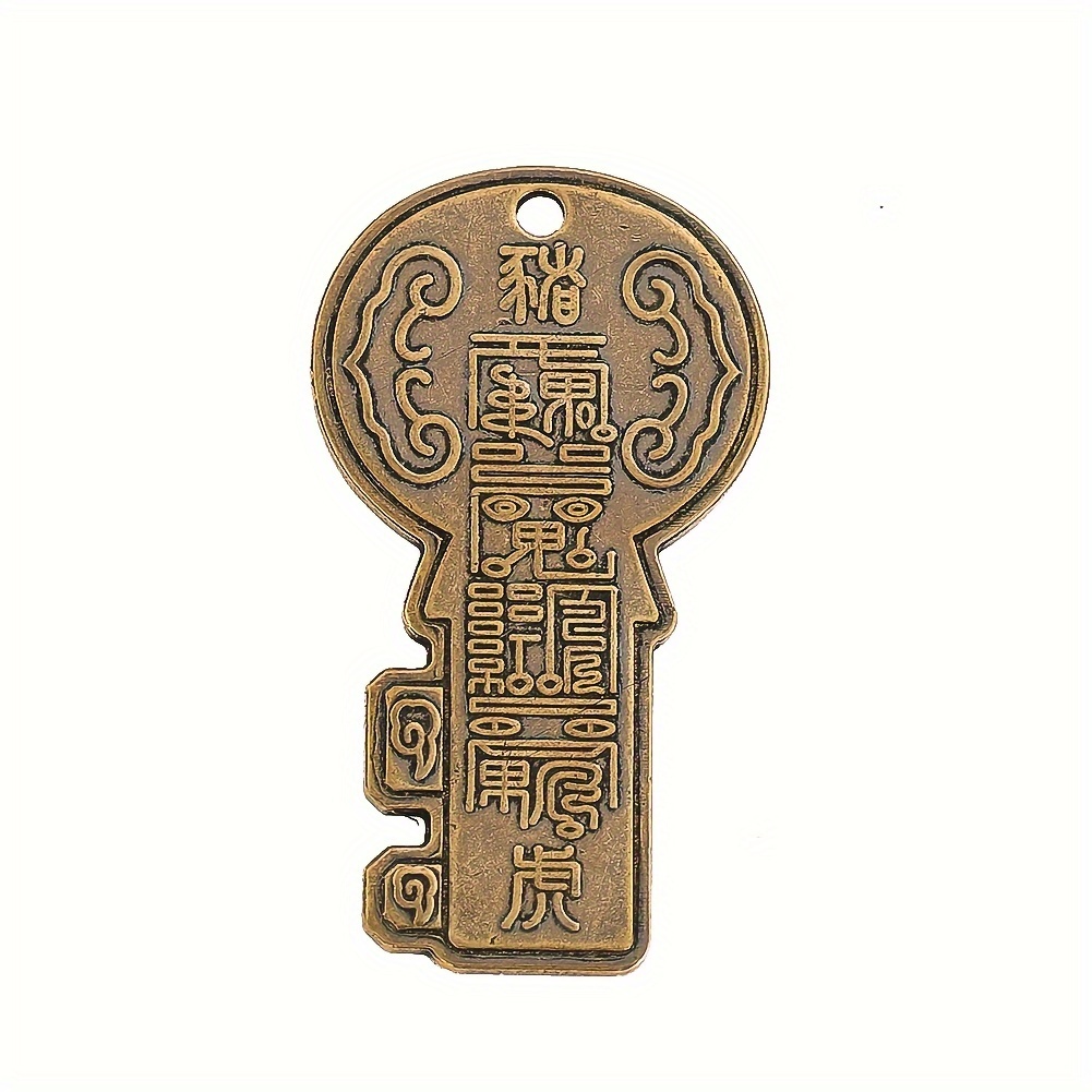 Chinese Style Zodiac Key Charms Bronze Brass Amulet Lucky - Temu United ...