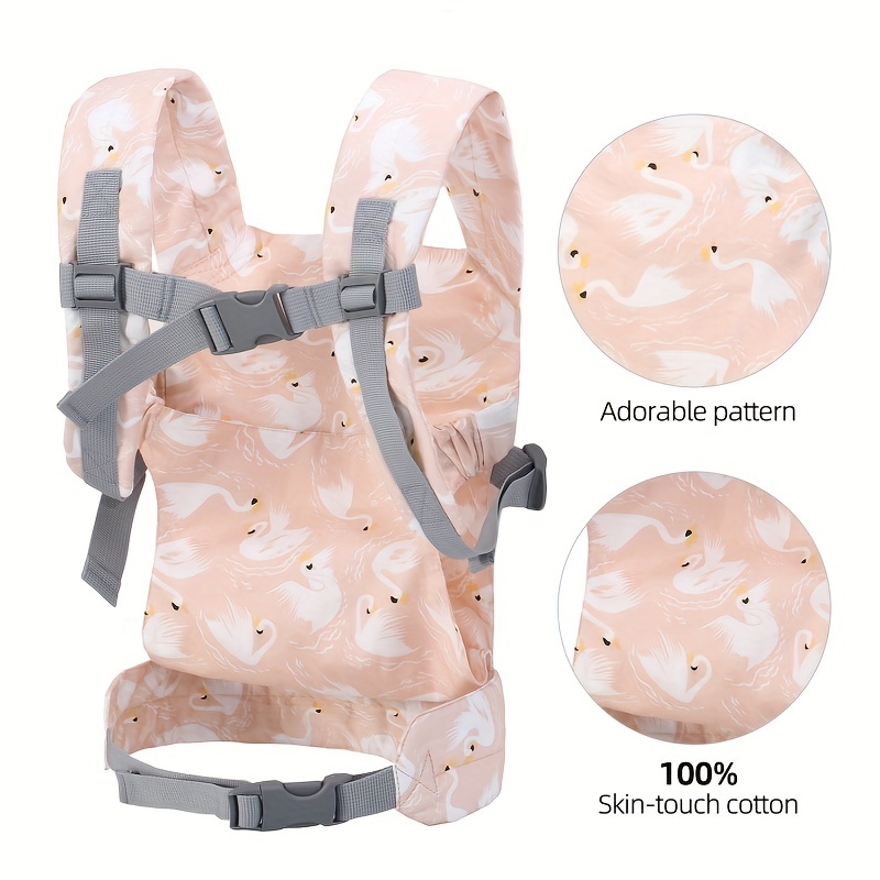 Doll Carrier Kids Baby Doll Accessories Front Back Carrier - Temu