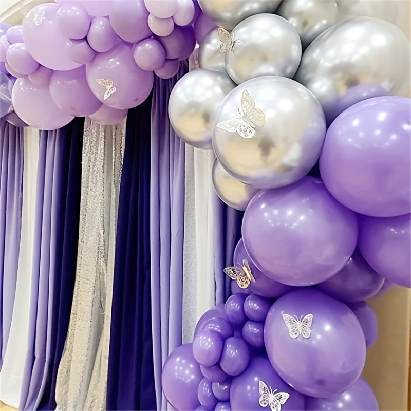 94pcs, Maca Violet Métal Violet Ballon Chaîne Thème Fête Fête Danniversaire  Décoration Ballon Ensemble - Maison Et Cuisine - Temu Switzerland