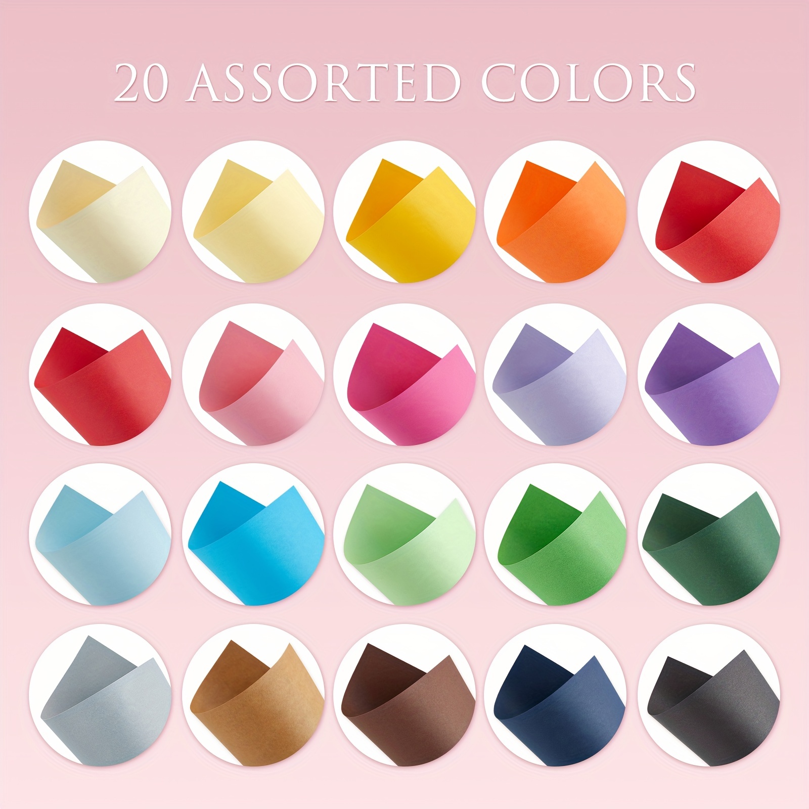 100 Sheets Metallic Colored Cardstock Paper, Assorted Colors for