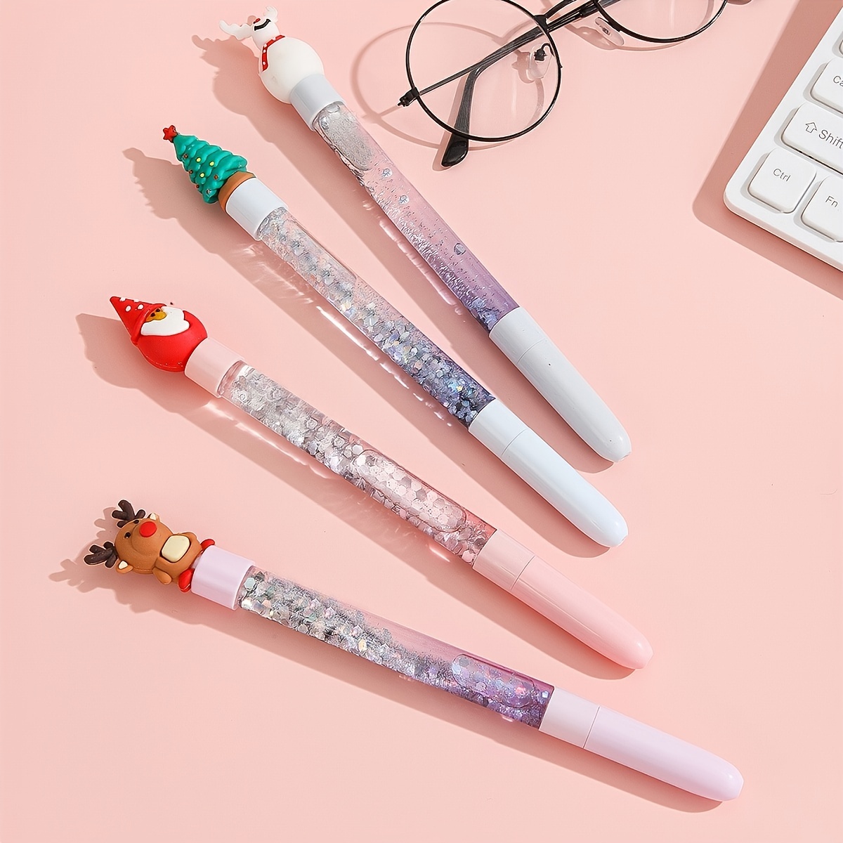 Christmas Cute Gel Pen Novelty Cartoon Christmas - Temu