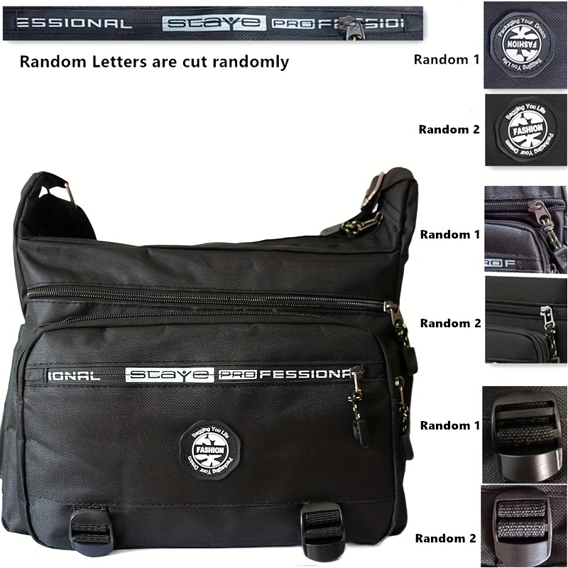 Five-layer Multi-layer Men's Messenger Bag, Large-capacity Men's Bag, Shoulder  Bag, Waterproof And Wear-resistant Backpack, Multi-pocket - Temu