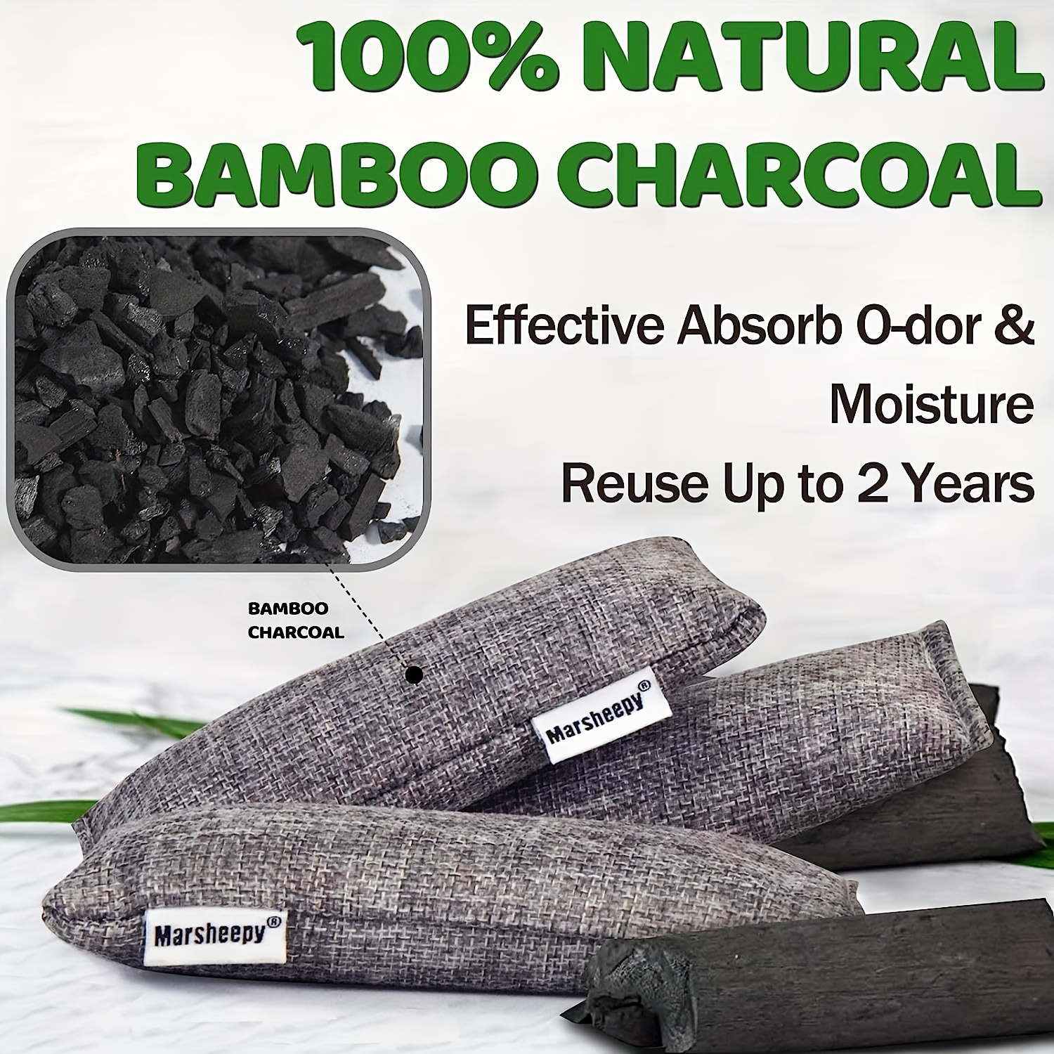 12pcs Bamboo Charcoal Shoe Deodorant Bag Air Purification