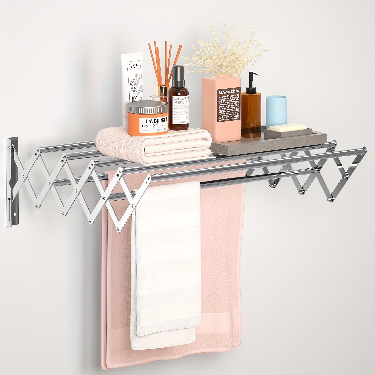 Laundry Drying Rack for Clothes with Steel Bars