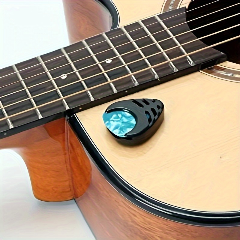 Support de boîte de plectres de guitare en fer, collecteur avec 4 pièces  différents plectres en