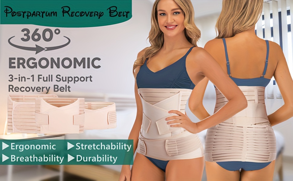 Post C-Section Recovery Belly Band Wrap Abdominal Binder Section Cesarean  B4O3