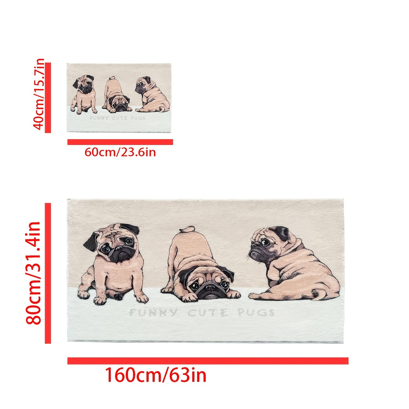 Dog Area Rug, Cartoon Animal Door Mat, Floor Mat, Bedroom Rug, Home Decor -  Temu