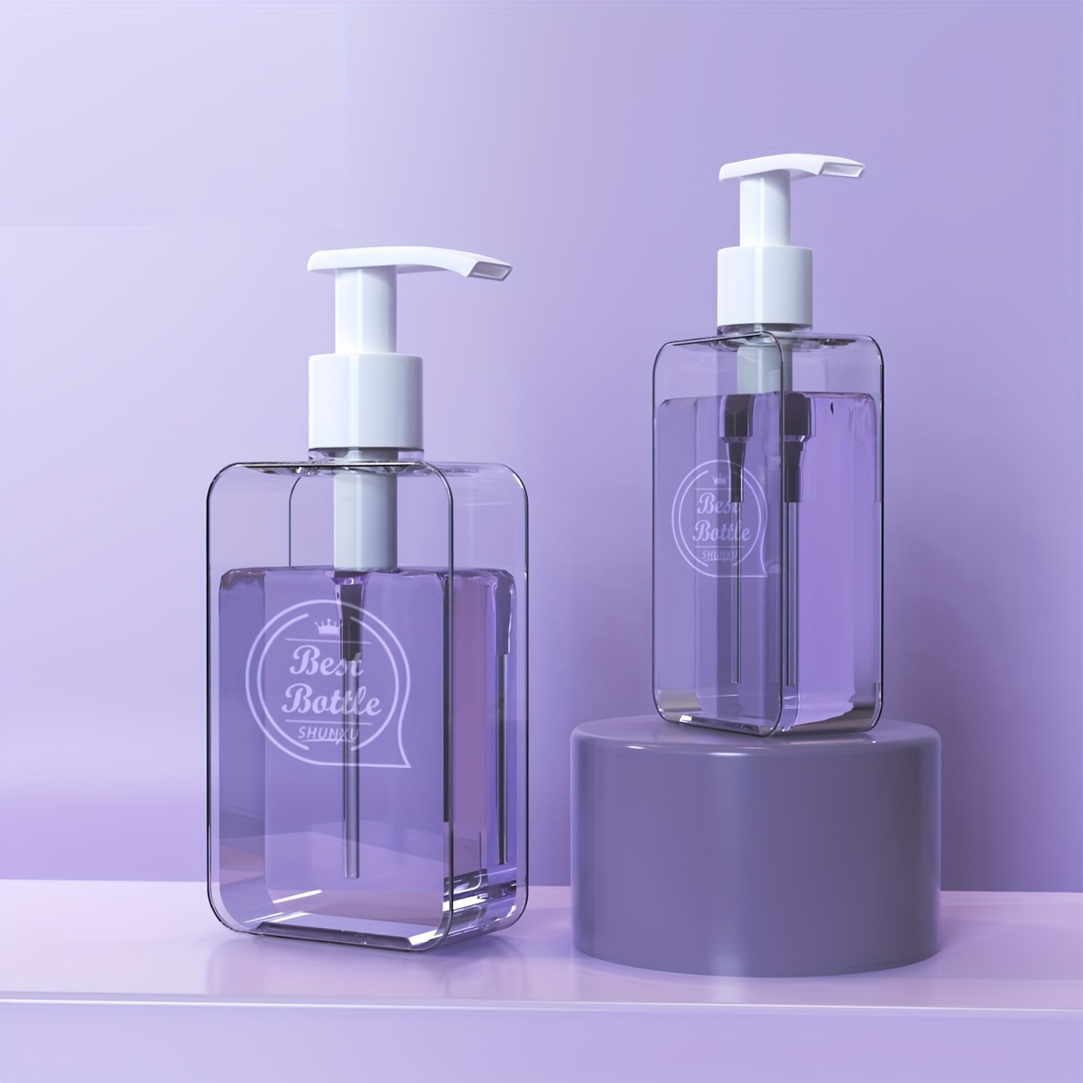 Clear Soap Dispenser Bottle Perfect For Bathroom Hand Soap - Temu