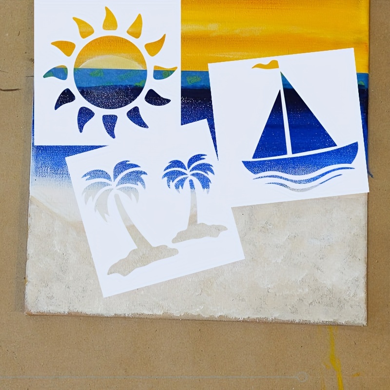 Beach Themed.nautical.sailboat.anchor.slogan.painting Stencils For Wall Painting.pyrography