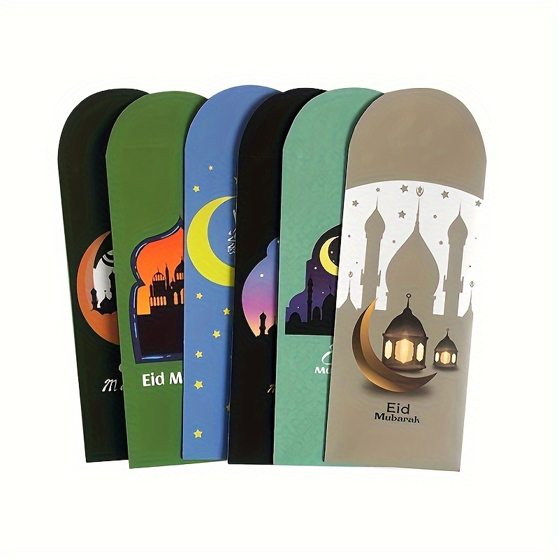 Lot de 5 cartes + enveloppes EID MUBARAK Mosquée