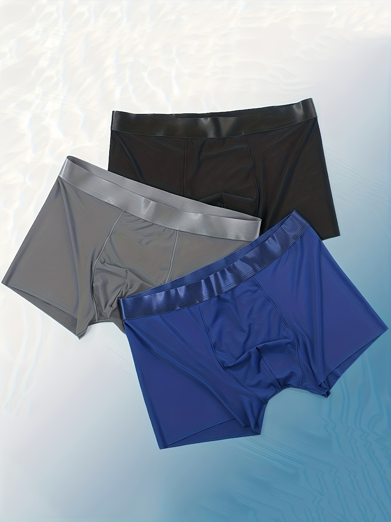 Men's Ice Silk Cool Underwear Breathable Comfy Quick Drying - Temu