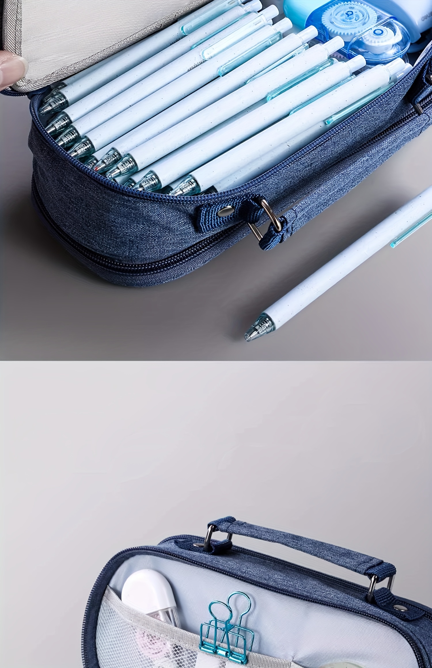 Pen Bag Stationery Bag Pencil Case Large Capacity Pencil - Temu