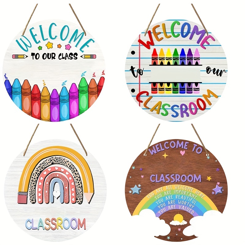 1pc Welcome Sign For Classroom Door Decorations Personalized - Temu