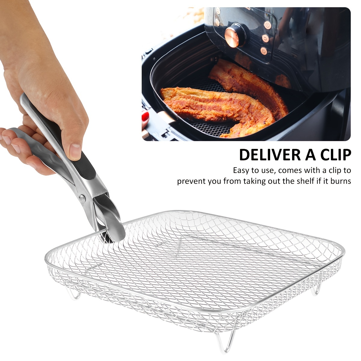 Double Stainless Mesh Basket, Fryer Accessories
