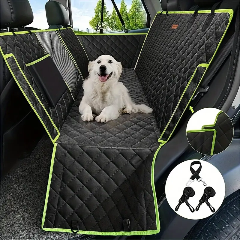 4-in-1 Dog Car Seat Cover, 100% Waterproof Scratchproof Dog Hammock With  Big Mesh Window, Durable Nonslip Dog Seat Cover, Pets Dog Back Seat Cover  Protector For Cars Trucks Suvs - Temu