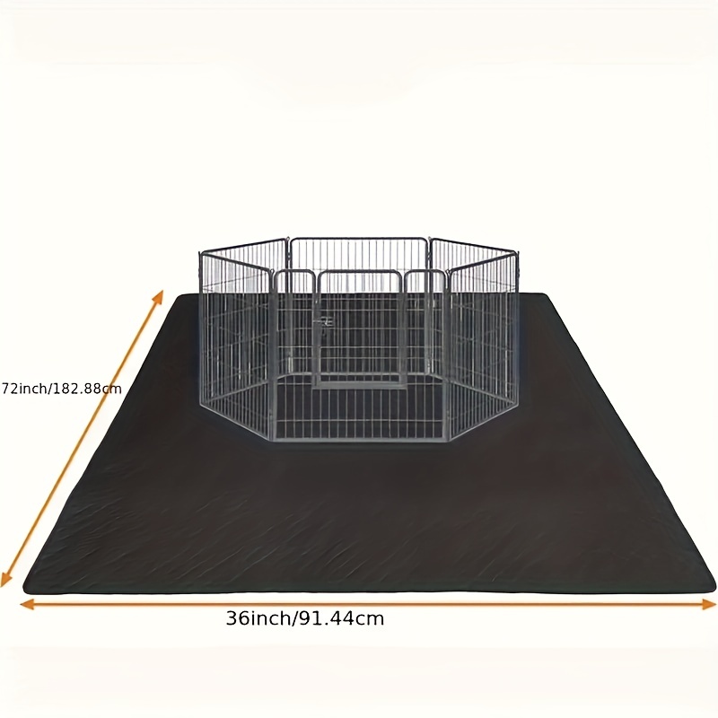 Rubber mat outlet for dog playpen