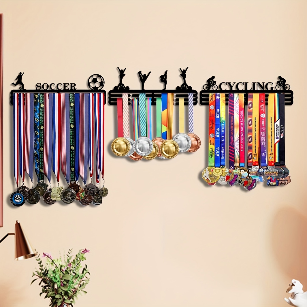 Vitrina de medallas, marco de exhibición de medallas de madera, marco de  fotos de 6 x 8 pulgadas, exhibición de medallas para exhibición de medallas