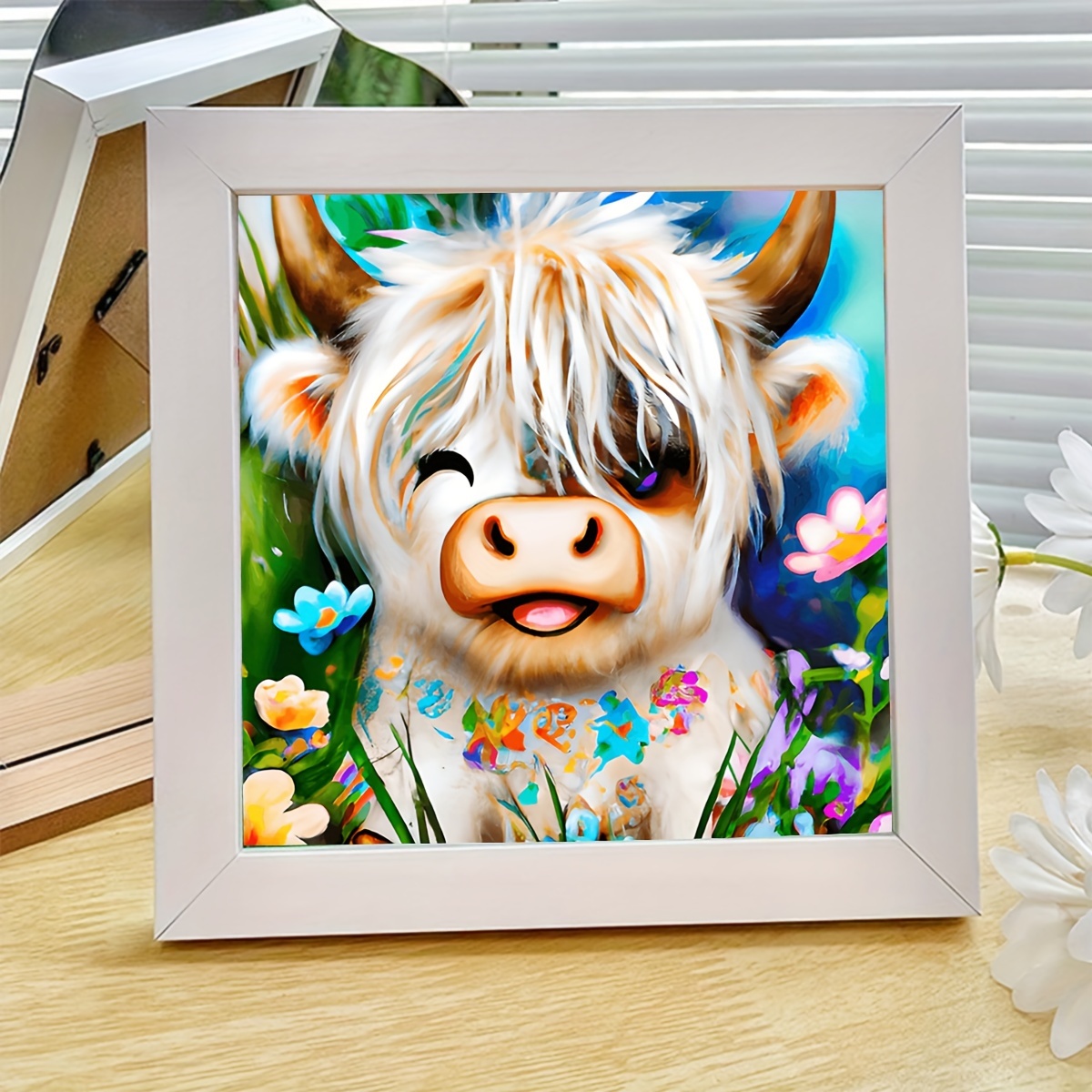 Other Wall Decor 30x30cm Diy 5d Milk Cow Diamond Painting Kits For Kids,  Full Square Drill Diamond Art Kits For Adults Cow Diamond Painting Animal  Kit