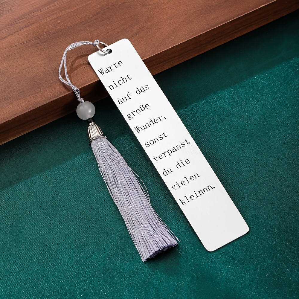 Stainless Steel Bookmark Inspirational Slogan Bookmark - Temu New Zealand