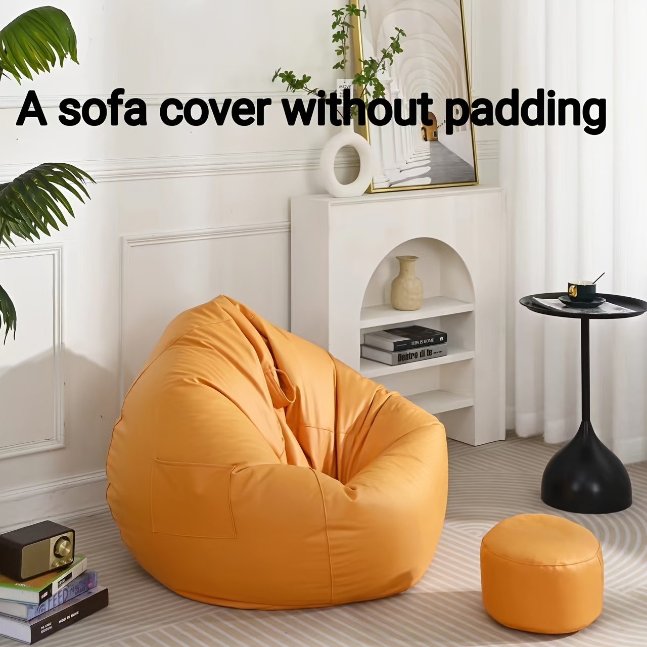 Bean Bag Chair Cover Large Circular Soft Fluffy Cover For - Temu Portugal