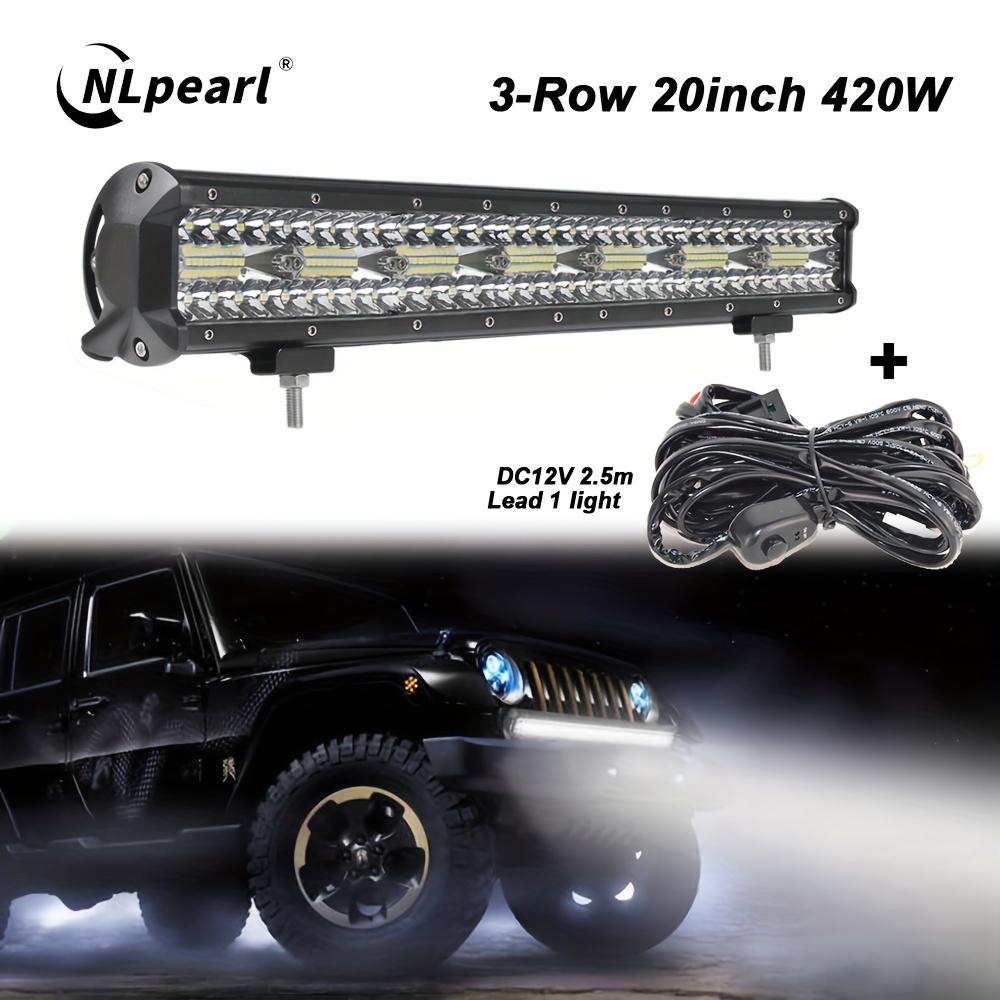 20 Zoll 126W LED Lichtleiste Led Light Bar Arbeitsscheinwerfer für offroad  Auto