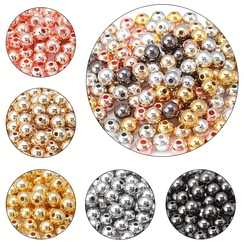 3mm 120pcs Copper Spacer Beads, Copper Diamond Cut Beads, Faceted Copper  Beads, Copper Spacers for Jewelry Making 