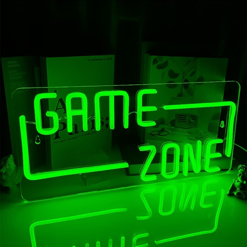 Game Zone Neon Sign Neon Sign Game Room Decoration Acrylic - Temu Denmark