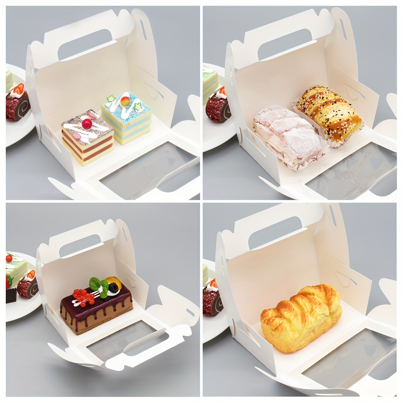 Chocolate Strawberry Biscuit Boxes White Bread Box With - Temu