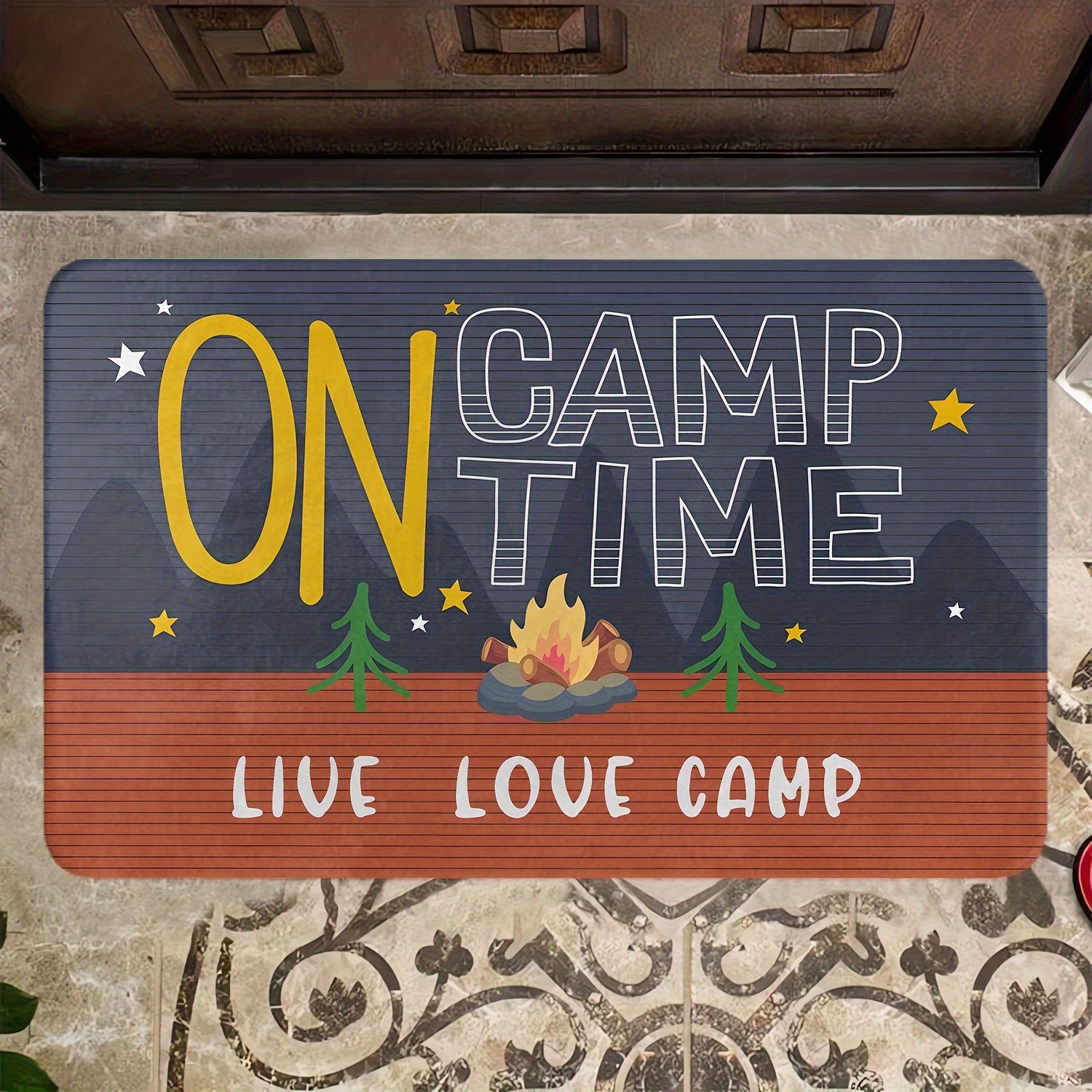 Welcome Guests With Style: Decorative Indoor/outdoor Doormat - Perfect For  Rv Decor & Campers Gifts! - Temu