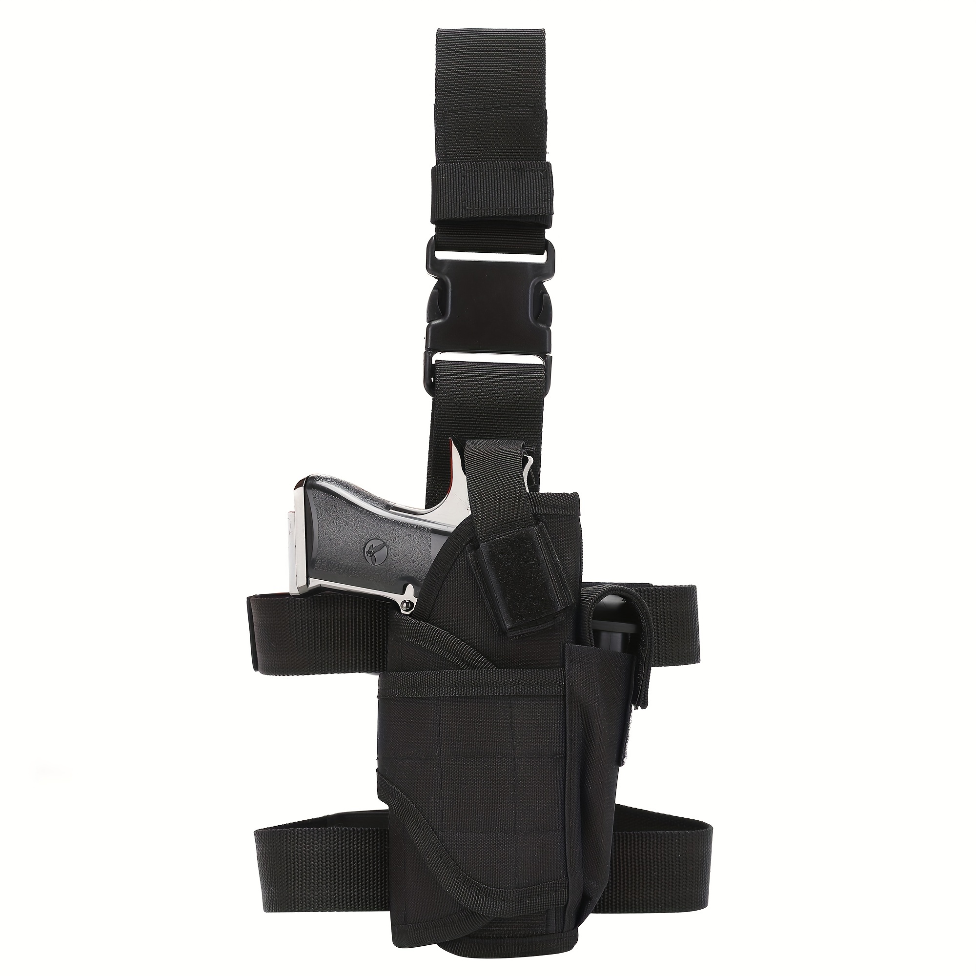 Tactical Drop Leg Band Strap Quick Locking System Set Gun Holster