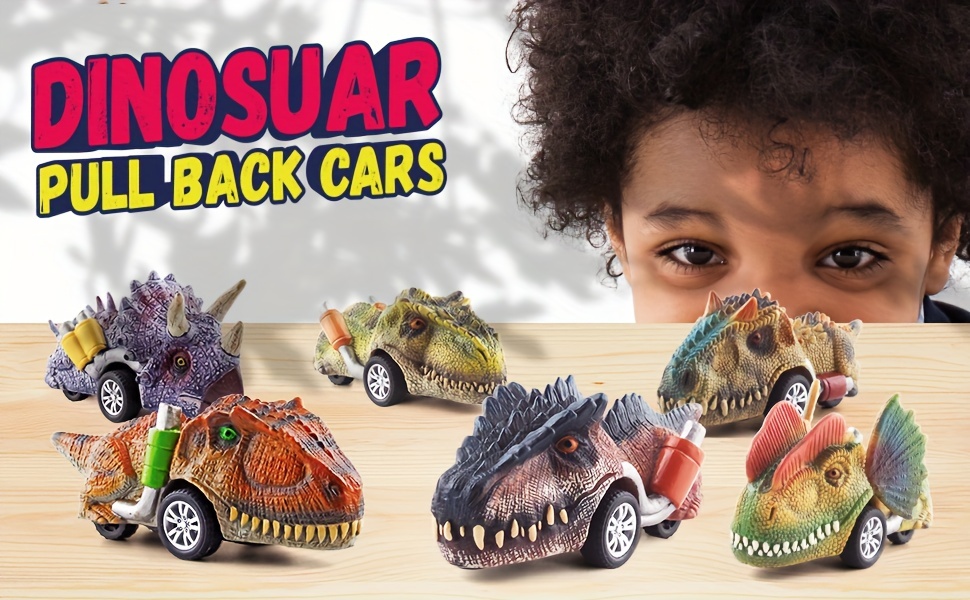 Dinosaur Car Toys Set,Crianças Dino Toy Carros Dinossauro Jogo, Conjunto  de lembrancinhas de festa de dinossauro para aniversário de natal dia das  bruxas Sritob