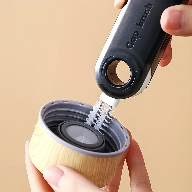 3-in-1 Cup Lid Crevice Cleaning Brush U-shaped Cup Cover Cleaning