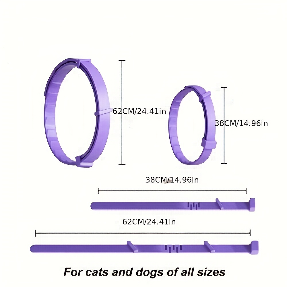 2pcs Pet Calming Collars For Cats & Dogs