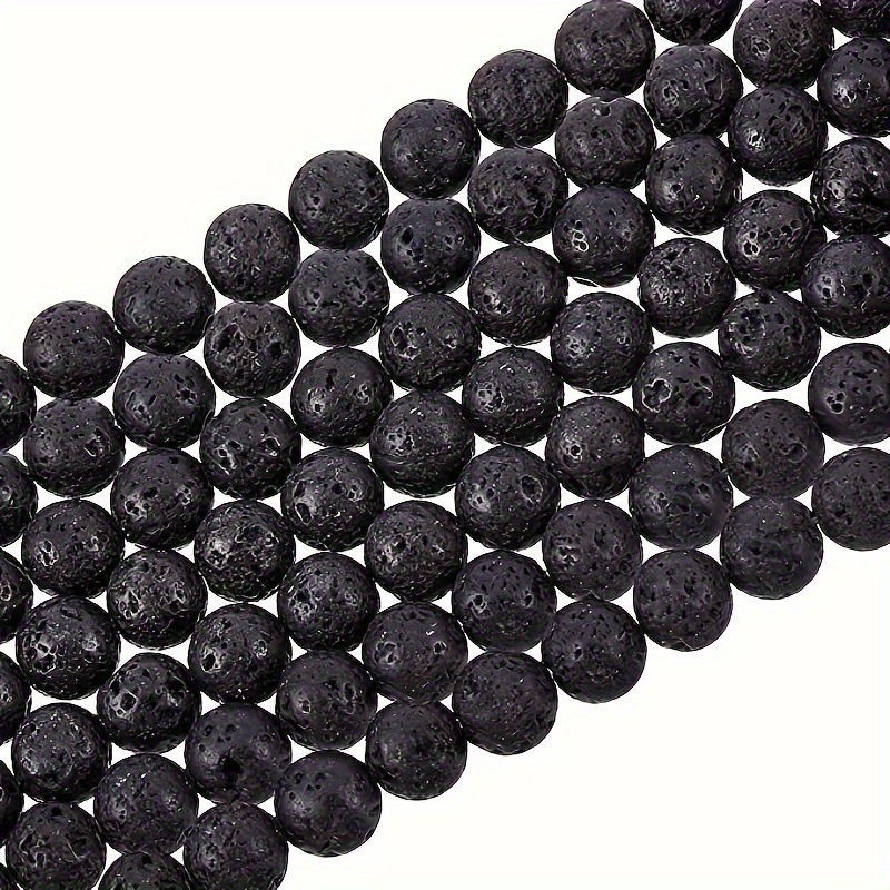  qbodp 5 Strings of Volcanic Stone Round Beads for Jewelry  Making, Black Beads for Bracelets Making, Crafts Beaded Decorations  Accessories, 4mm : Arts, Crafts & Sewing