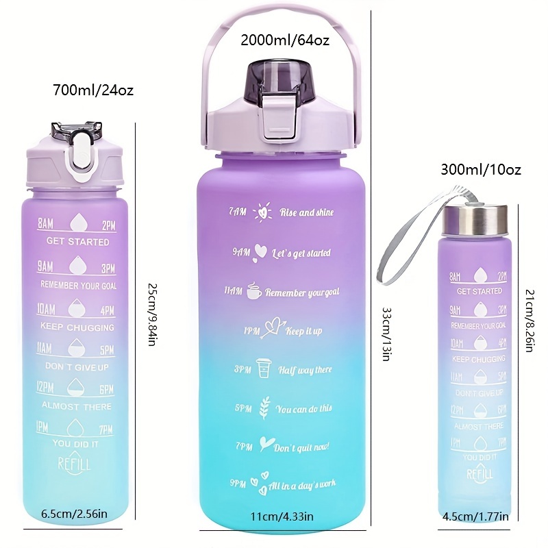 Hydration Tracker Water Bottle With Straw Stay Hydrated - Temu